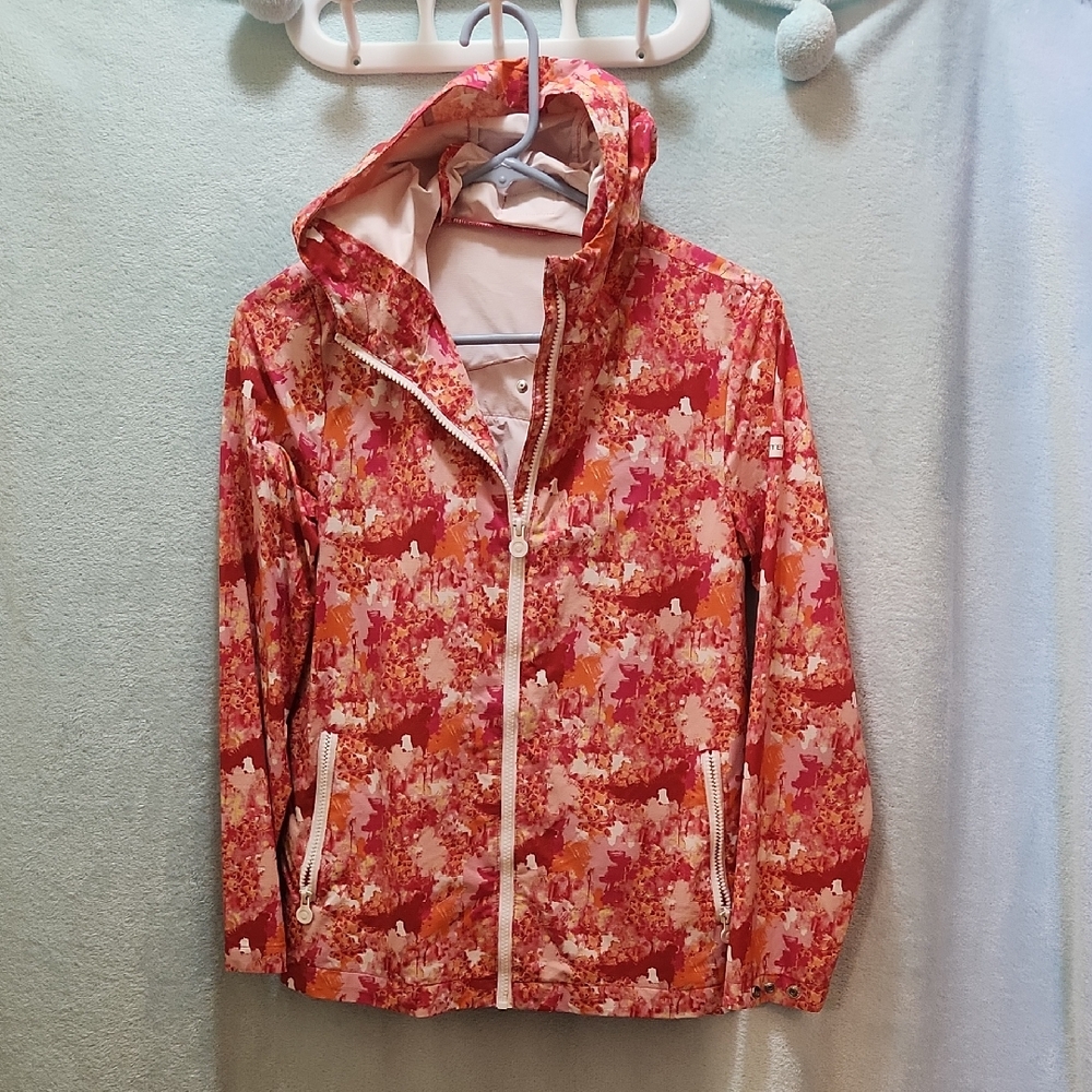 Hunter Abstract Hooded Rain Jacket For Girls